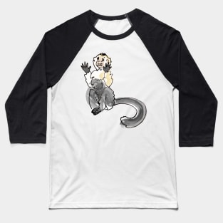 Capuchin Monkey 4 of 5 -- Hands Up Baseball T-Shirt